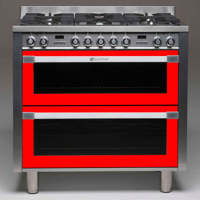 Double Freestanding Oven Red