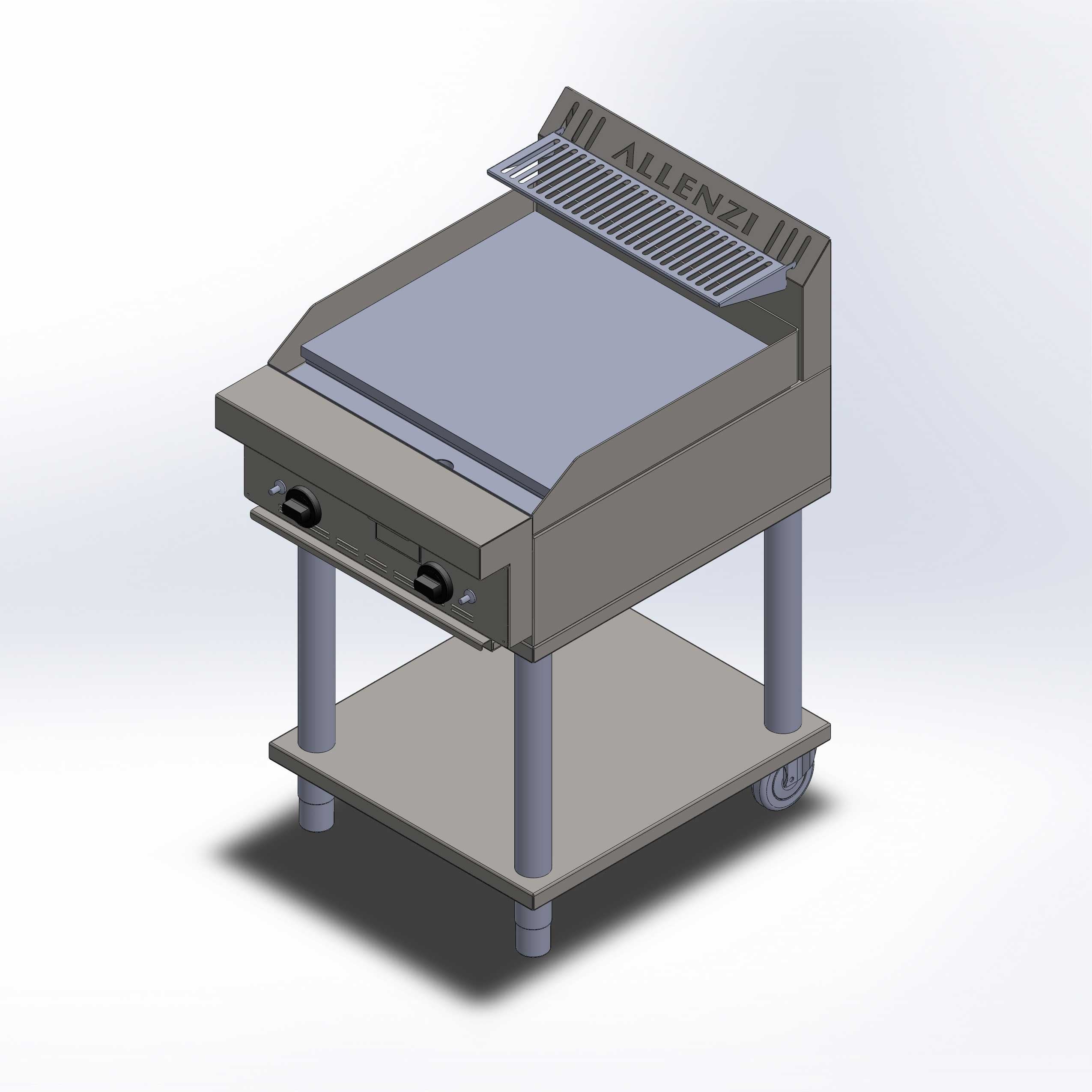 Commercial Freestanding 600 Griddle Allenzi