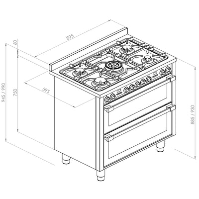 Double Oven Semi-Commercial