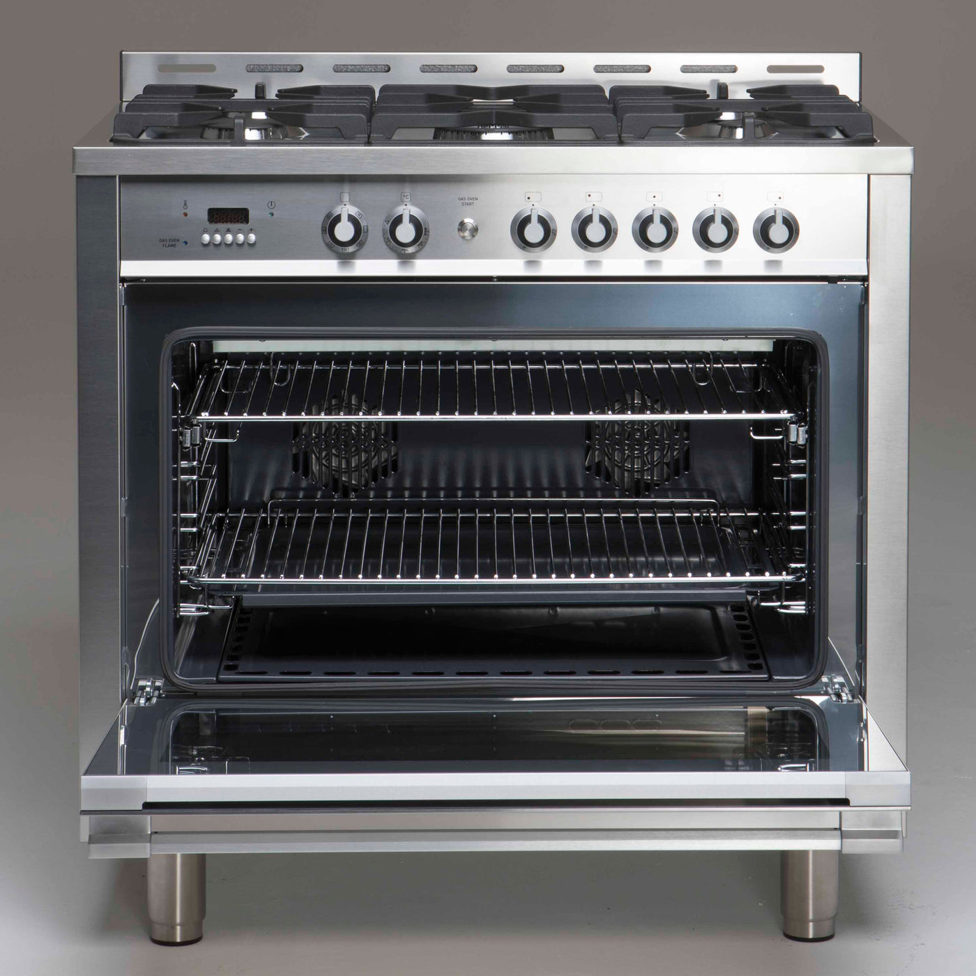 Single Freestanding Oven Black